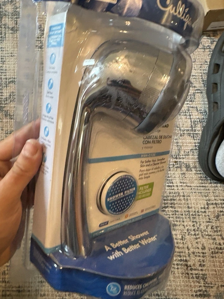 Culligan HSH-C135 Cabezal de ducha de masaje filtrado de mano, CAJA DE 10,000 galones DMG Foto 3 de 4