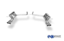 FOX Sportauspuff re li je 2x88x74mm für Mercedes E-Klasse W211 ohne Ausschnitt