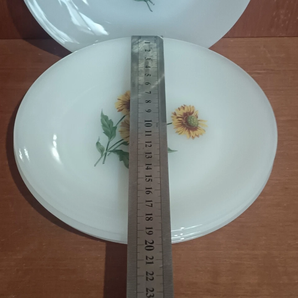 Assiettes Plates Arcopal Modèle Tournesol, Parfait État, Collection, Vintage - Photo 4/4