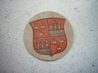 A24) Old coat of arms of Zwickau Saxony-felt/fabric? Donation Badge WHW?