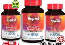 3 Pack   MegaRed Omega-3 Fish Oil  Krill Oil 500mg  80 Softgels Each Best sale