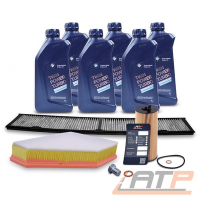 INSPEKTIONSPAKET + 6l 5W-30 FÜR BMW 1-ER E81 3-ER E90 X1 E84 2.0-d N47 BJ 04-15