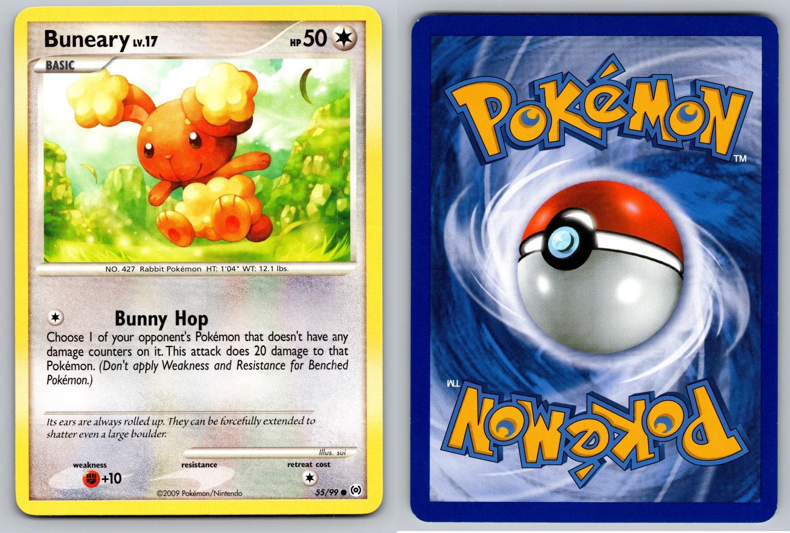 BUNEARY 55/99 COMMON ARCEUS POKEMON NM/M