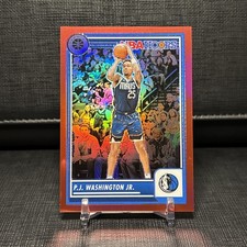 2023-24 Panini NBA Hoops Premium Stock - Red Prizm /275  #121 PJ Washington Jr.