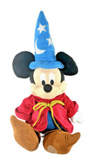 Authentic Genuine Disney Store Wizard Sorcerer Fantasia Mickey Mouse 24" Plush