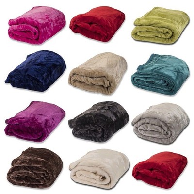 Luxus Kunstfell Fleece Überwurf Decke weich warm groß Nerz Sofa Bett Überwurf Decke