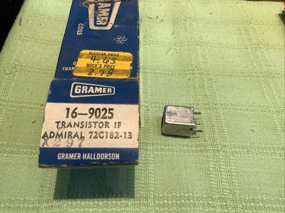 Meissner Gramer 16-9025 Transistor Radio IF Transformer (Admiral 72C182-13) 