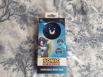 Sonic the Hedgehog Faltbarer Mini-Handventilator - Neu Typ C Aufladen. Lüfter 2 Geschwindigkeiten