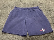 Polo Ralph Lauren Shorts Youth Boys Extra Large Blue Sweat Pony White Pockets