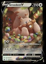 GREEDENT V 120/159 HOLO ULTRA RARE CROWN ZENITH POKEMON NM