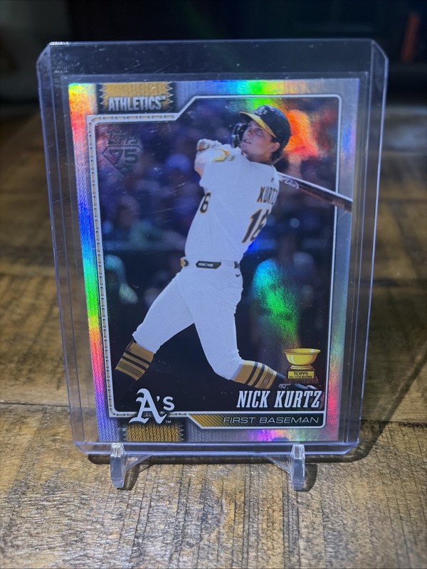 Topps 2026 Nick Kurtz #97 Oakland Athletics Rainbow Foil