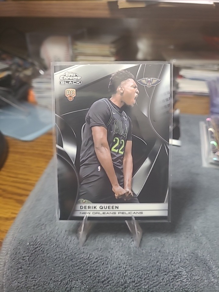 2025-26 Topps Chrome Black NBA #113 Derik Queen RC