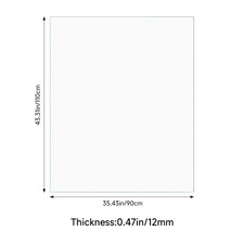 12MM Balustrade Glass Panels THICK Toughened Glass Panel Decking Outdoor Patios