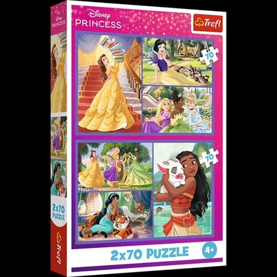 Puzzle Trefl 2x70 Teile Prinzessinnen Disney  - Bild 1 von 3