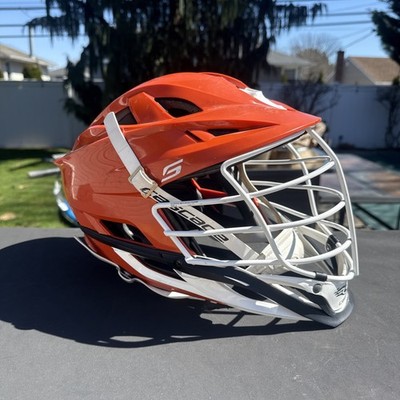 Cascade S Orange Helmet Premier Lacrosse League PLL *Used* Adjustable