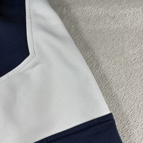 Vintage Nike Track Jacket Mens M Blue Swoosh Full Zip Sports 90s Y2K #3186 - Picture 9 of 11
