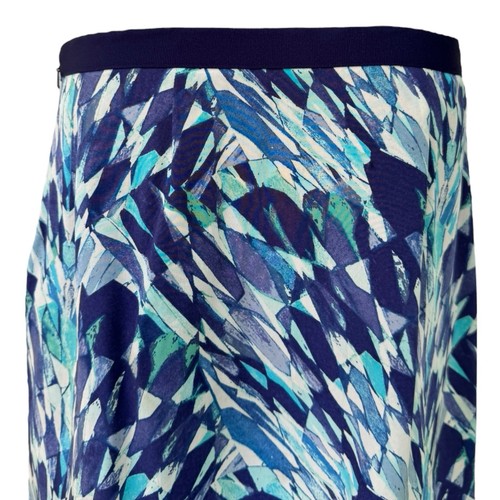 ELIOT Womens 2 Mini Skirt Silk Abstract Ruched Above Knee Flowy Casual Unique - Picture 12 of 19