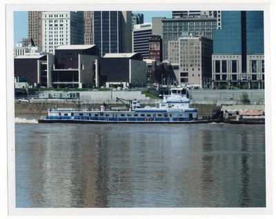 2007 Inland Marine Tow Boat Clyde Butcher Cincinnati Ohio Riverfront 8x10 Photo