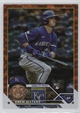 2023 Topps Series 2 Orange Foil 201/299 Drew Waters #543 0m89