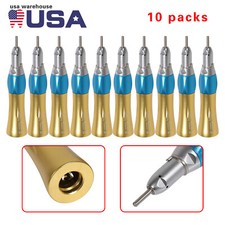 10 Dental Slow Low Speed Straight Handpiece Nosecone For NSK E-type Air Motor US