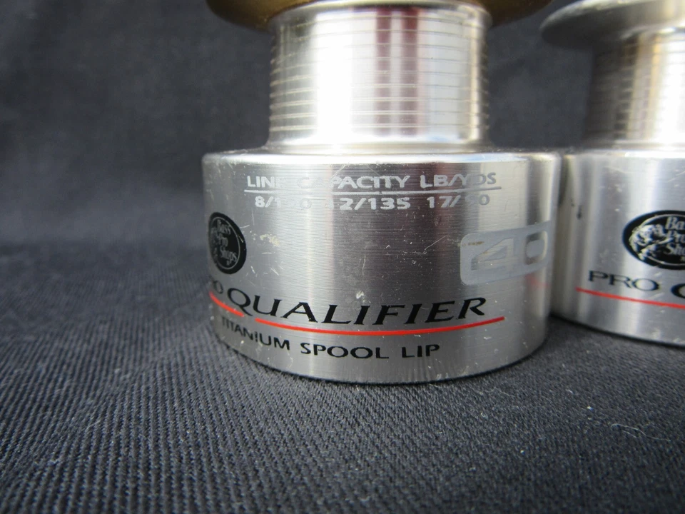 Lot 2 Bass Pro Shops - Pro Qualifier 40 Spinning Reel Spool 1 with Titanium Lip - Image 3 of 4