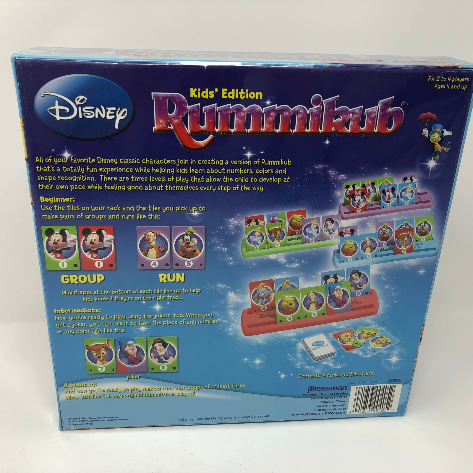 Disney Rummikub Kid's Edition PreSchool Age 4+ Factory Sealed New In