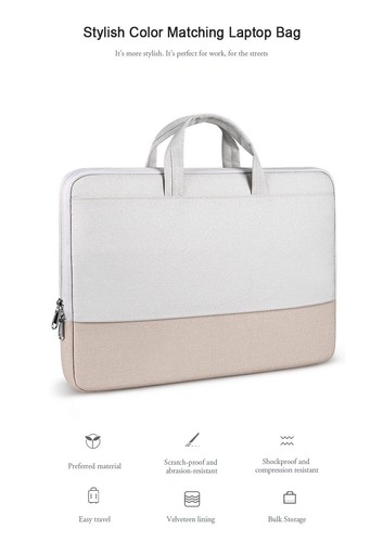 New Men Women Briefcase Waterproof Handbag Laptop Bag - Photo 10/15