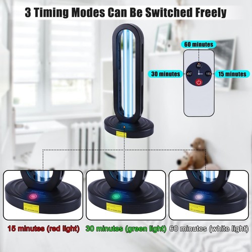 Portable UV Disinfection Device with Remote - Ideal for Baby Rooms and Offices - 第 6/8 張圖片