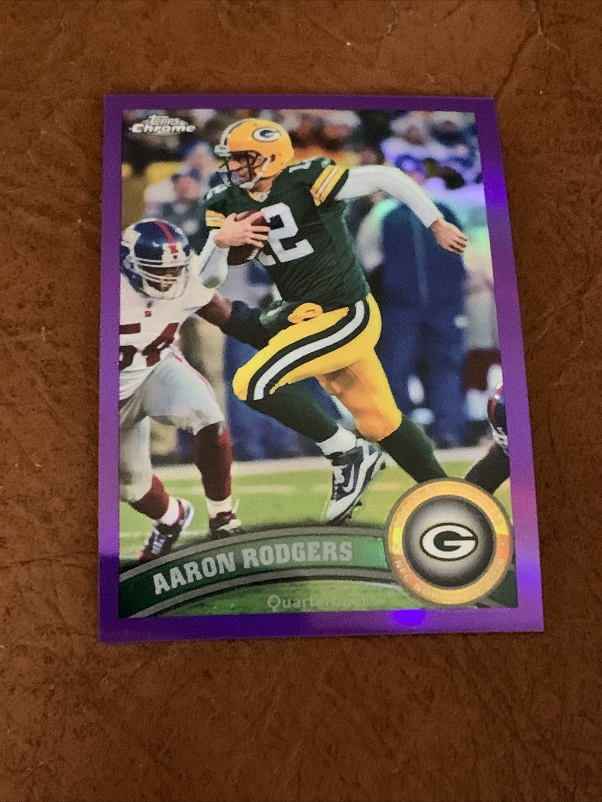 2011 Topps Chrome AARON RODGERS Purple Refractor SP #307/499 Packers I16 Jets