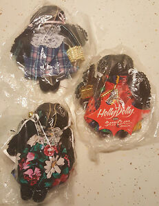 Lot of 3 Annie Lee Holly Dolly Dolls Lolly Christmas  