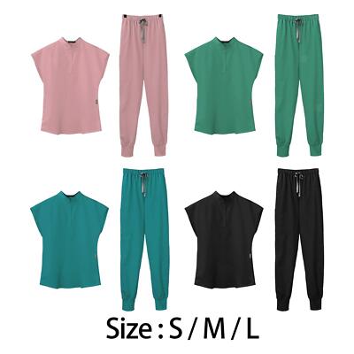 Damen Peelings Set V-Ausschnitt Oberteil und Joggerhose Pflege Peelings Uniform