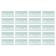 2 Hole Flat Plate Connector Bracket 4.7mm Fit for 1/2" Bolt in 1-5/8" Strut C...