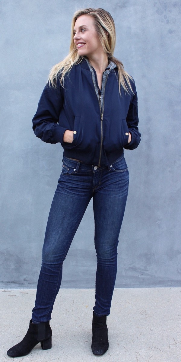 アウターその他 ASCLO Persible Boa Terry Jacket (2color) Hooded Terry Knit Layered Bomber Jacket S M L Active USA