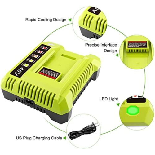 OP401 40V Charger for Ryobi 40V Battery Charger OP4026 OP40201 OP4040 OP40401 - Picture 5 of 6