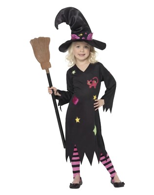 Cinder Witch Costume For Girls - Fancy Dress, Zipper Closure, Halloween & Dress-Up Play - View #2