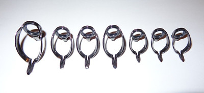 New Set of 7 Fuji ICHBSG HB Series SIC Fishing Boat Rod Casting Guides IC-HBSG