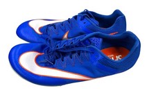 NIKE ZOOM RIVAL SPRINT Blue/Orange DC8753-401 TRACK  FIELD SPIKES Men's 11 New 
