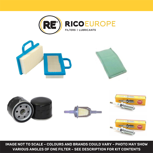 Kit Filtres Tondeuse GCV520 GCV530 GXV520 GXV530 - Filtre à Huile, Air, Carburant + Éponge - 9
