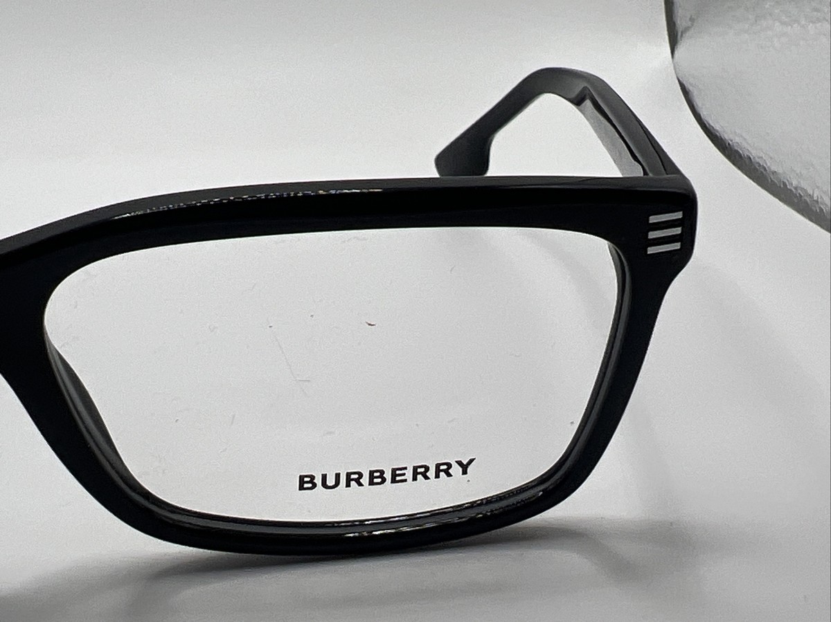 BURBERRY B 2352 3001 56/17/144 Blk Italy Eyeglass Frames BURBERRY B 2352 3001 56/17/144 Blk Italy Eyeglass Frames
