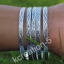 925 Sterling Silver Bangle, 5 Set of Bangles Multi Design Stacking Bangle 5K33