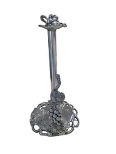 Arthur Court Silver Grapevine Freestanding Paper Towel Holder Removable Top