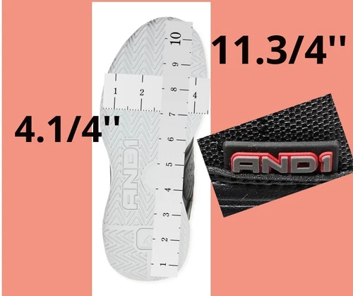 AND1 Athletic Basketball Shoes Streetball High Top Sneakers Men's 11 Lace-up - Picture 2 of 24