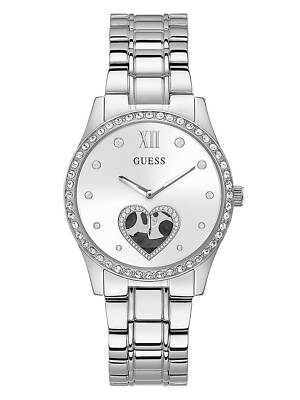 GUESS Be Loved GW0380L1 Damen Armbanduhr Herz auf Ziffernblatt Strass