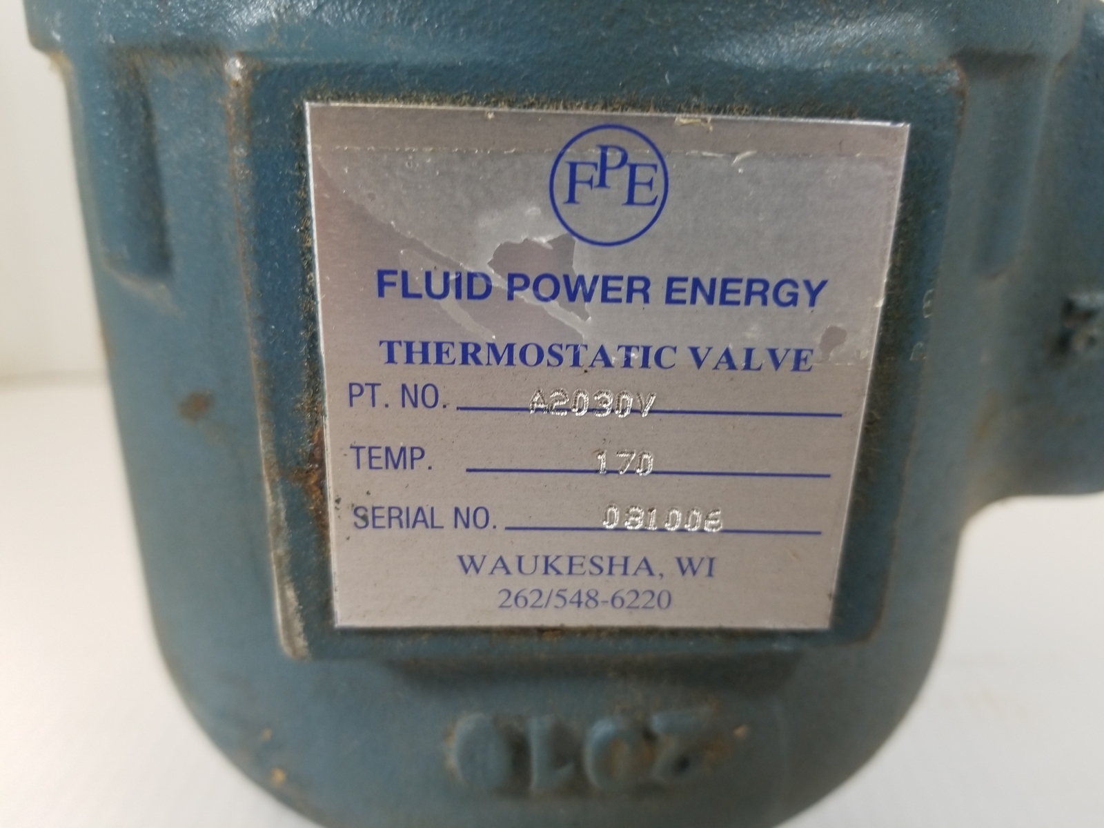 Fluid Power Energy A2030V Thermostatic Valve | eBay