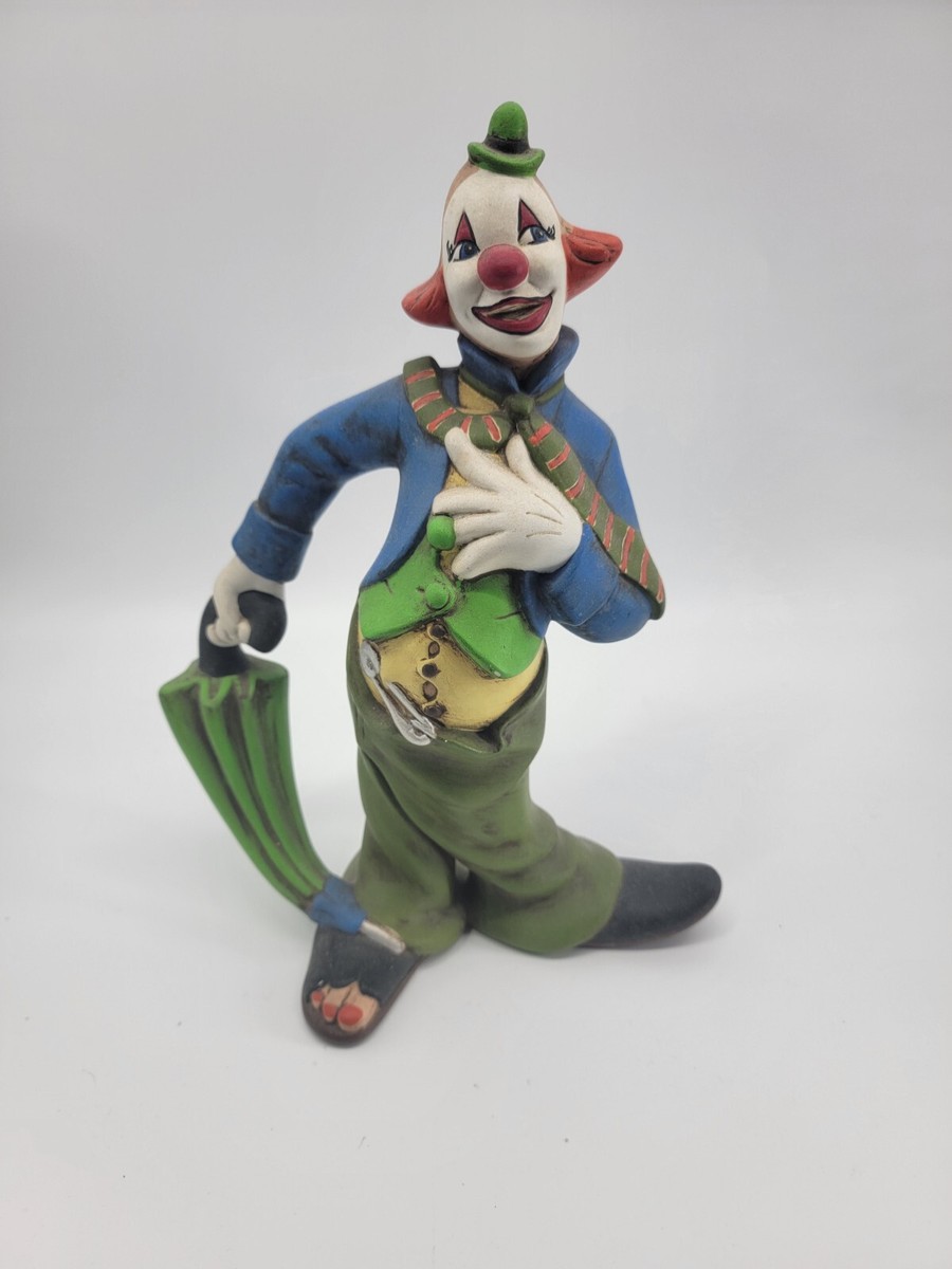 Cevik Clown Figurine USED ピエロ陶器人形置物 Cevik Clown Figurine USED ピエロ陶器人形置物 Vintage Ceramic