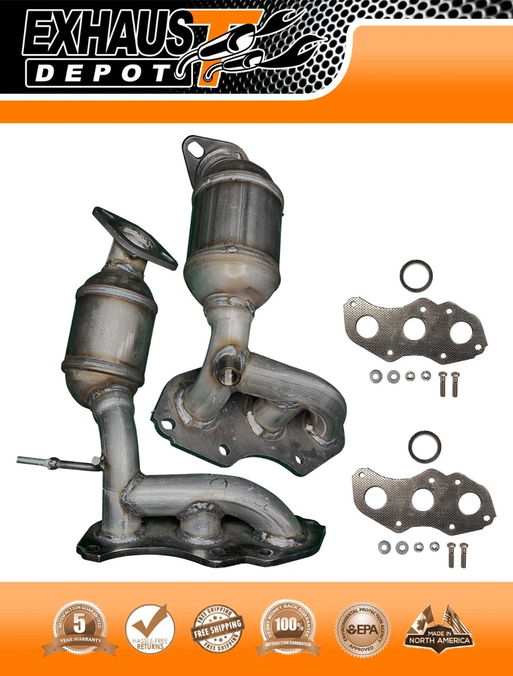 Convertidor catalítico colector para Lexus RX350 2012-2015 3,5 L BANCO 1 Y BANCO 2 JUEGO Foto 2 de 4