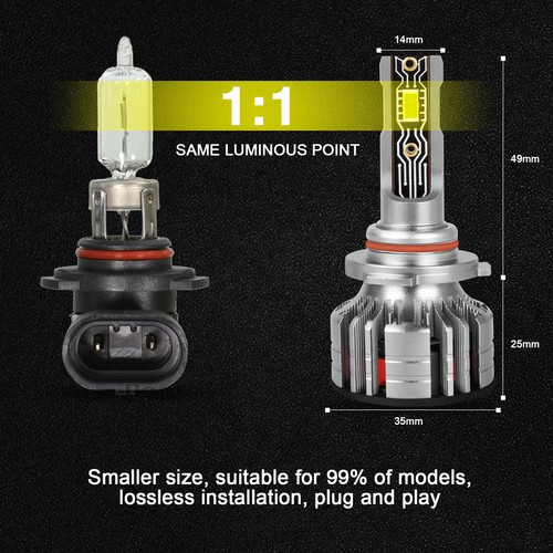 For 2013-2015 Toyota RAV4 Combo LED Headlight High/Low + Fog Light Bulbs Kit A8D - Picture 8 of 18