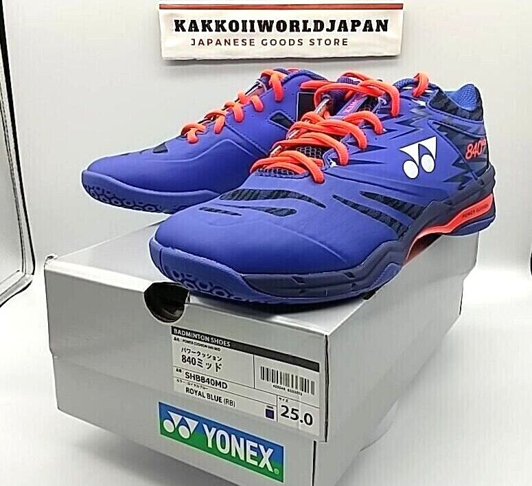 YONEX SHB840MD 24.5 新品　royal blue YONEX ヨネックス パワークッション840ミッド SHB840MD メンズ