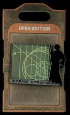 Prendedor fuerte Disney Star Wars Galaxys Edge Black Spire Outpost Princesa Leia Stand