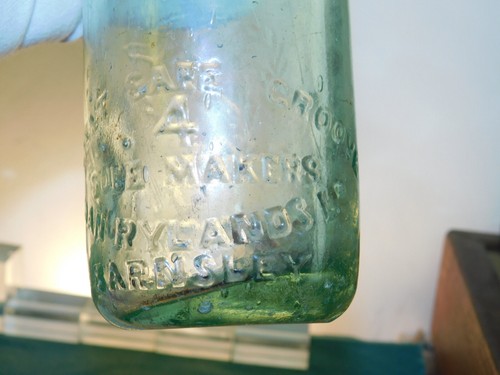 ANTIQUE "PATENT CODD" GEO STIRLING CHEMIST DUNOON OLD MARBLE BOTTLE 1880's - Picture 11 of 15